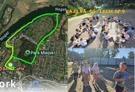 Szkolny rajd na 60 lecie ,,dziewiątki''