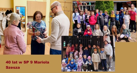 Po 40 latach pracy na emeryturę odchodzi p. Mariola Szesza 