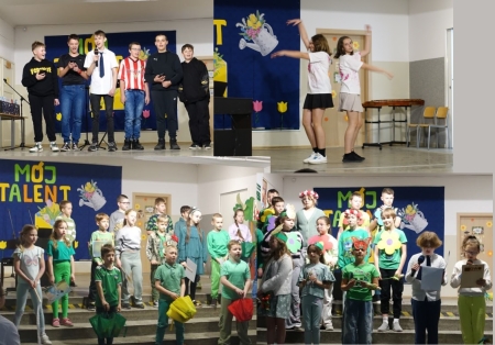 Wiosenny ,,Mój Talent’’ na szkolnej scenie