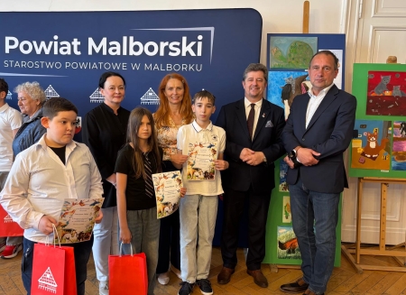 Nagrodzeni w konkursie plastycznym - ,,Zwierzęta obok nas’’’