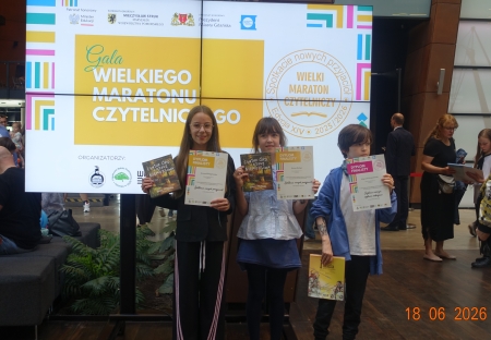 Nasi miłośnicy książek na Gali Wielkiego Maratonu Czytelniczego