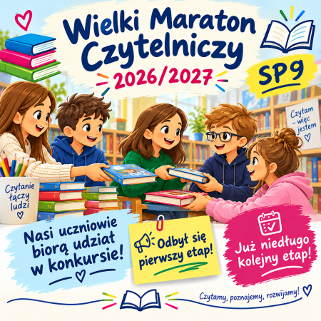 Rozpoczęliśmy Wielki Maraton Czytelniczy 2026/2027!