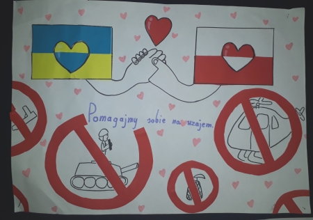 Solidarni z Ukrainą - świetlica szkolna
