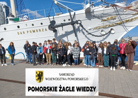 Projekt - Pomorskie Żagle Wiedzy z klasami ósmymi w Gdyni